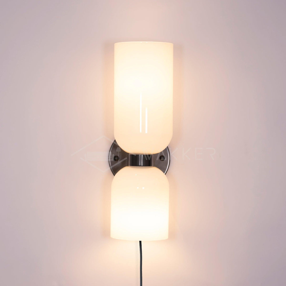 Glass Plug-In Wall Lamp with Adjustable Brightness — alternate angle