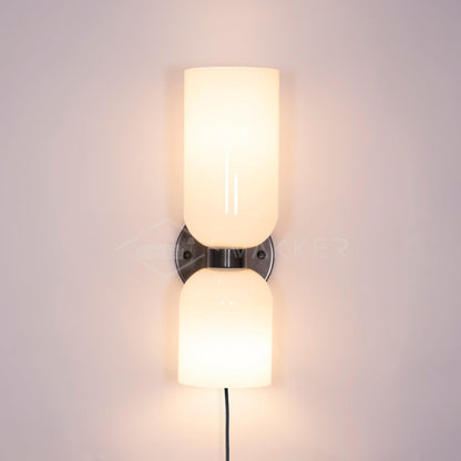 Glass Plug-In Wall Lamp with Adjustable Brightness — alternate angle