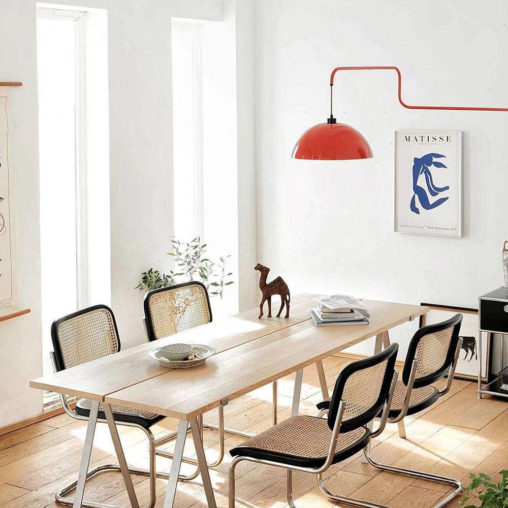 Round Plug-In Wall Lamp with Adjustable Brightness