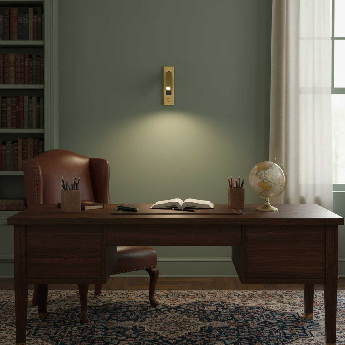 Embedded Bedside Wall Sconce with USB Port