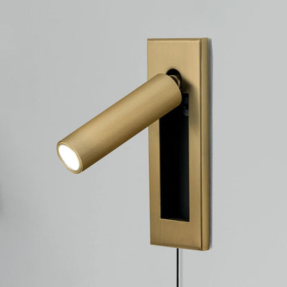 Bedside Plug-In Wall Sconce with USB Charging