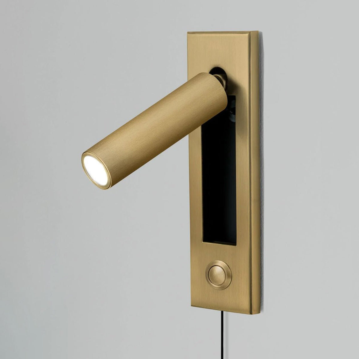 Bedside Plug-In Wall Sconce with USB Charging