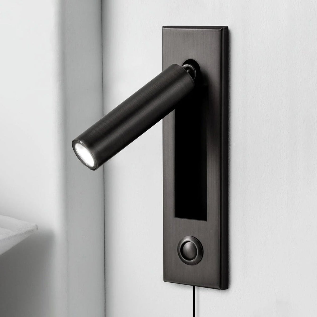 Bedside Plug-In Wall Sconce with USB Charging