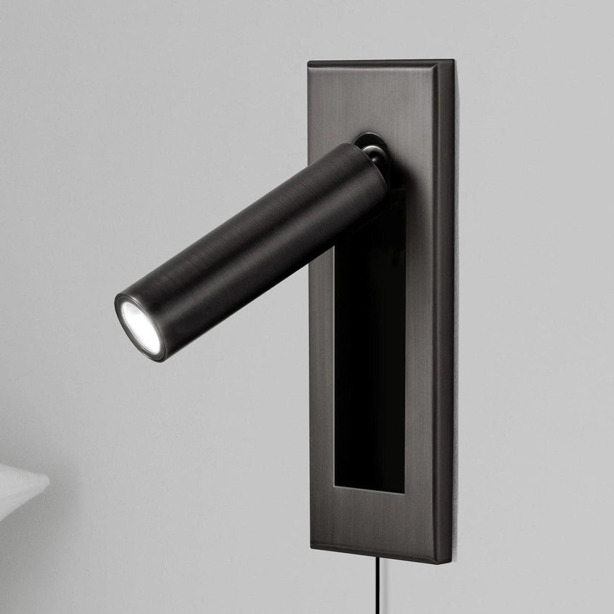 Bedside Plug-In Wall Sconce with USB Charging — lifestyle view