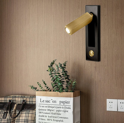 Bedside Plug-In Wall Sconce with USB Charging
