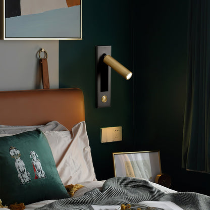 Bedside Plug-In Wall Sconce with USB Charging