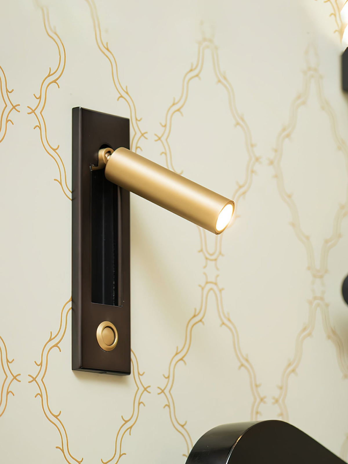 Bedside Plug-In Wall Sconce with USB Charging