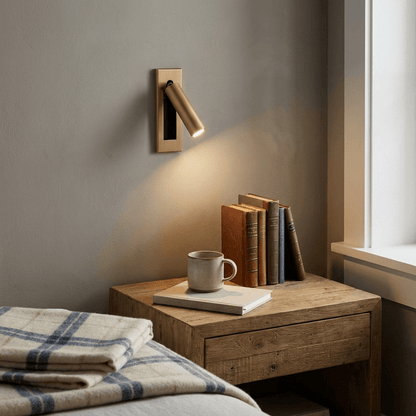 Embedded Bedside Wall Sconce with USB Port