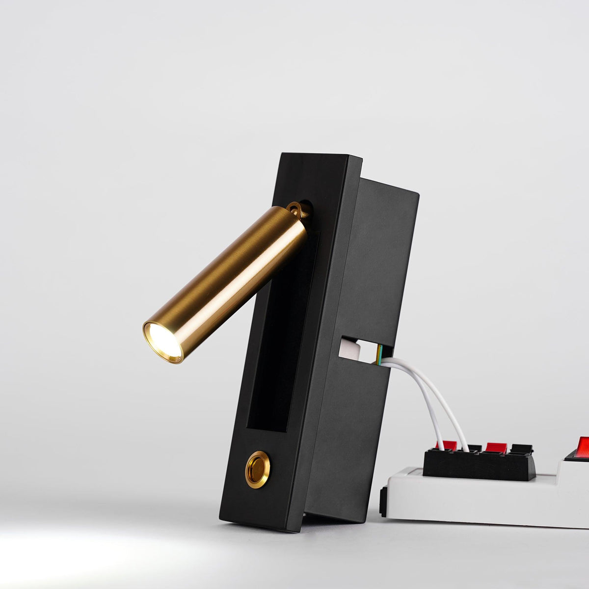 Bedside Plug-In Wall Sconce with USB Charging