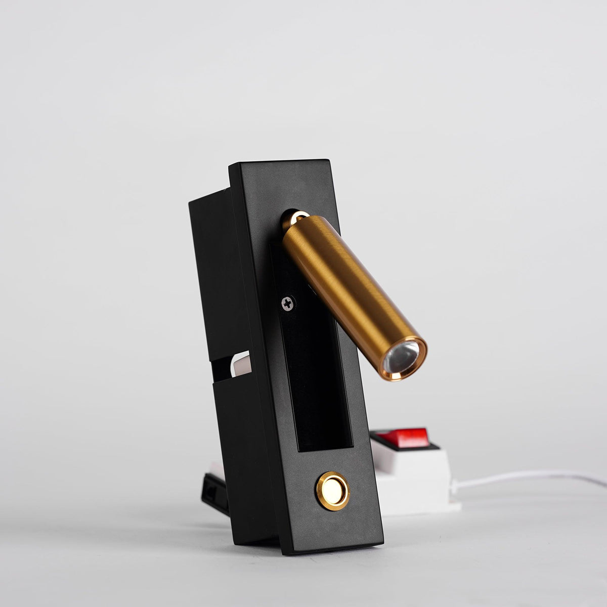 Bedside Plug-In Wall Sconce with USB Charging