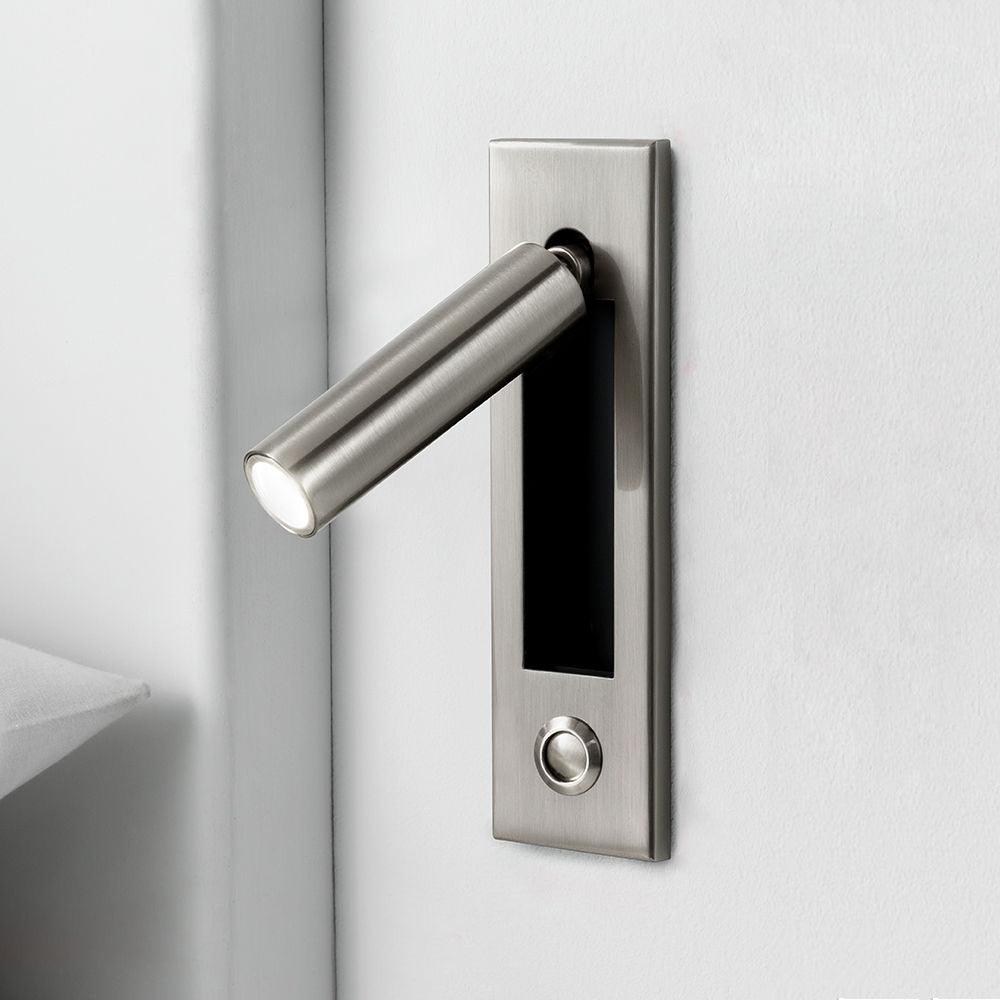 Bedside Plug-In Wall Sconce with USB Charging