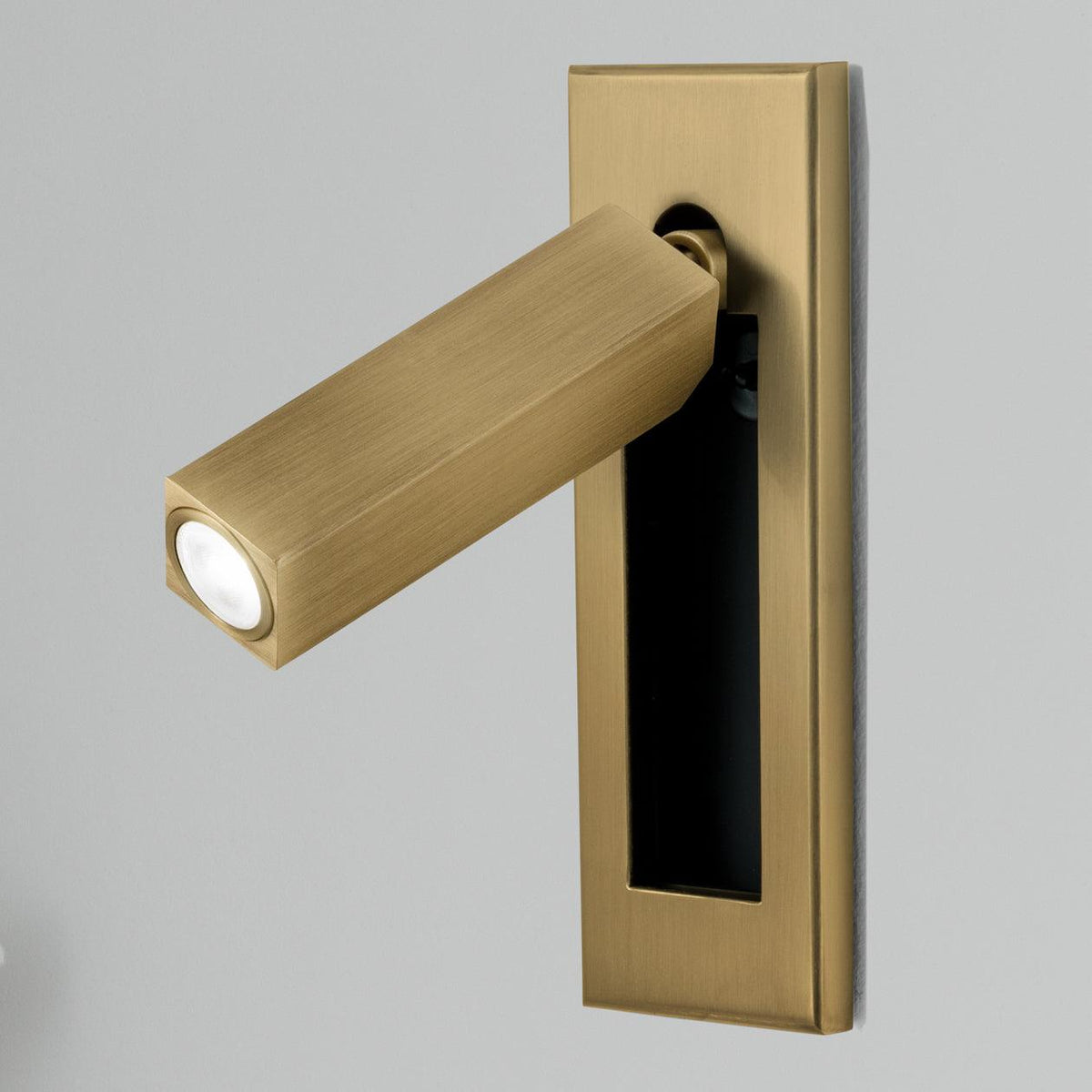 Embedded Bedside Wall Sconce with USB Port — alternate angle