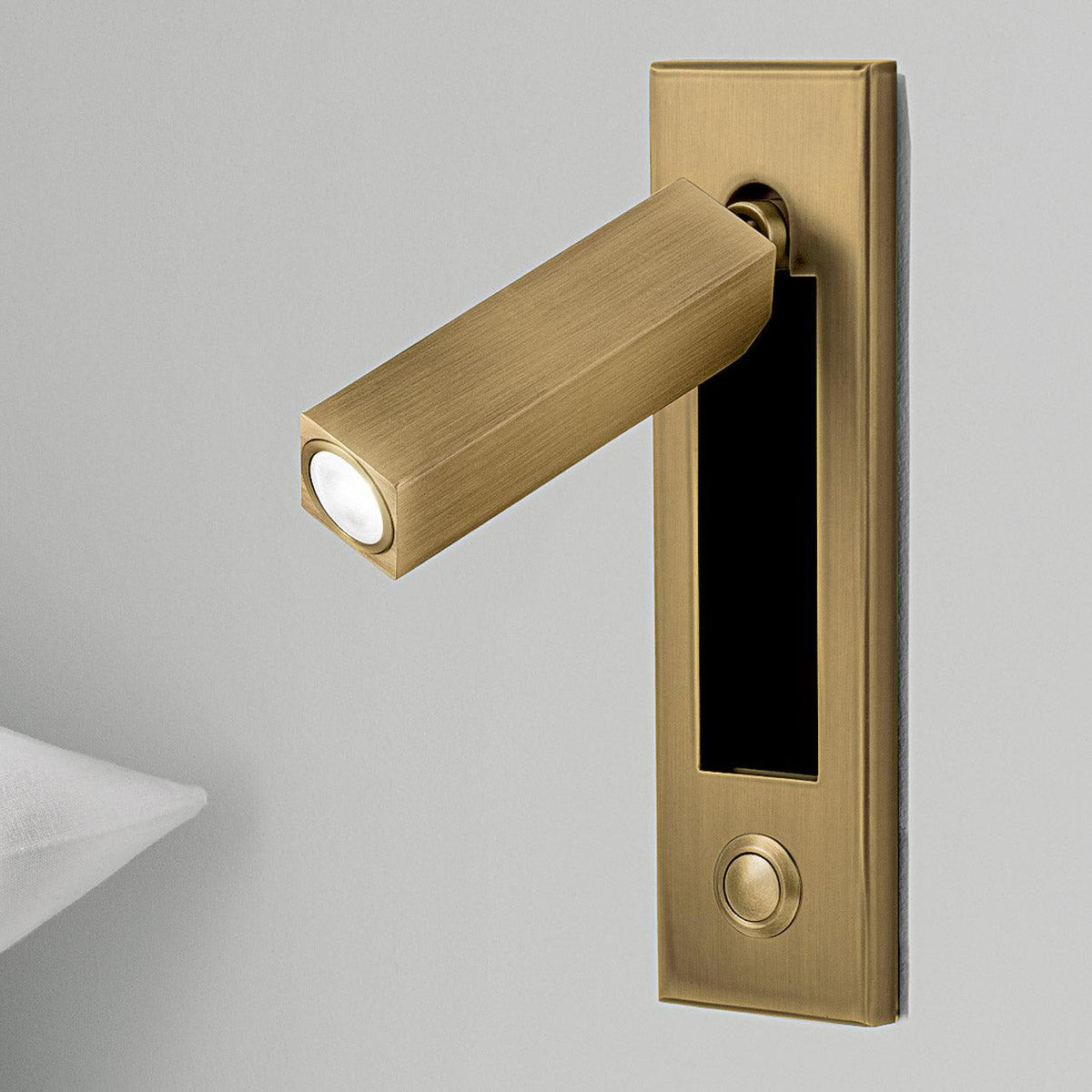 Bedside Plug-In Wall Sconce with USB Charging