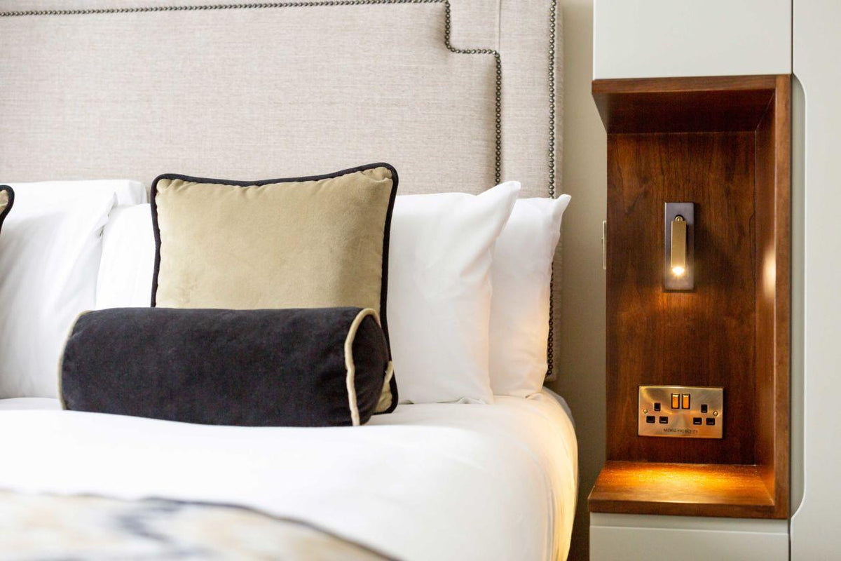 Embedded Bedside Wall Sconce with USB Port