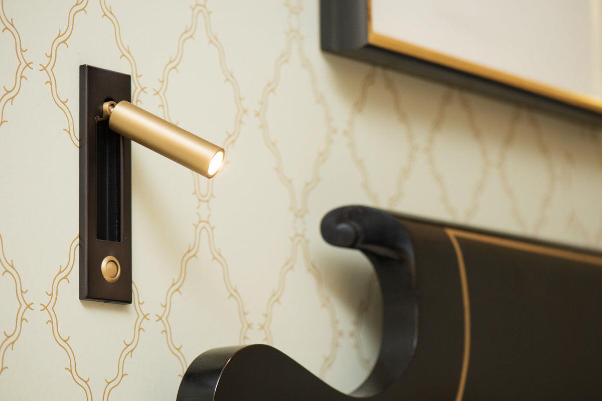 Embedded Bedside Wall Sconce with USB Port