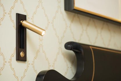Bedside Plug-In Wall Sconce with USB Charging