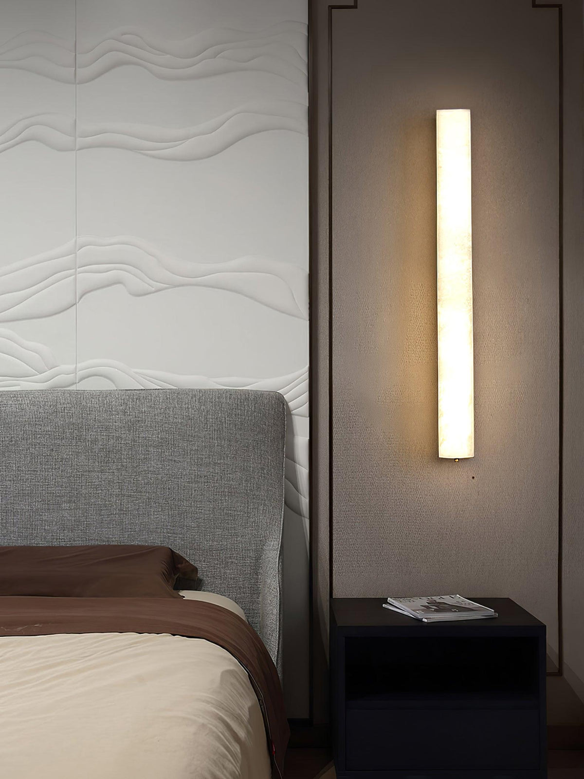 Alabaster Wall Lamp with Adjustable Brightness
