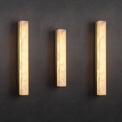 Alabaster Wall Lamp with Adjustable Brightness