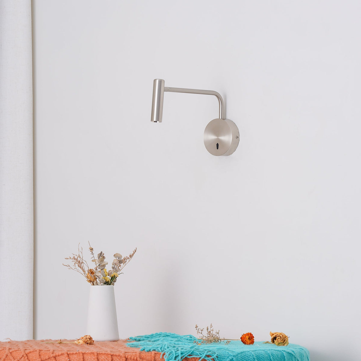 Minimalist Disc LED Wall Sconce, Energy Efficient — alternate angle