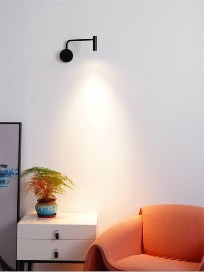 Minimalist Disc LED Wall Sconce, Energy Efficient — detail view