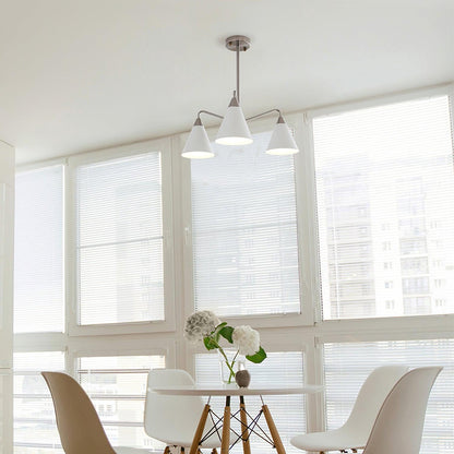 Cone Chandelier with Adjustable Brightness