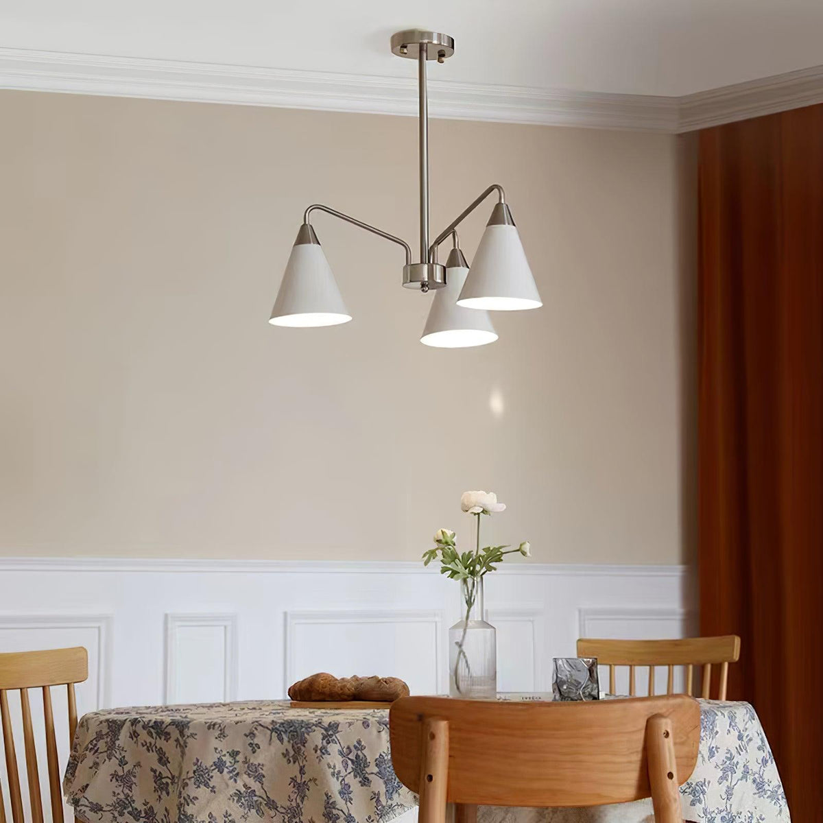 Cone Chandelier with Adjustable Brightness