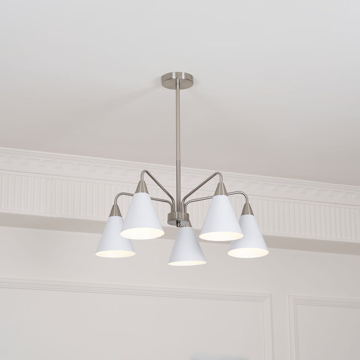 Cone Chandelier with Adjustable Brightness