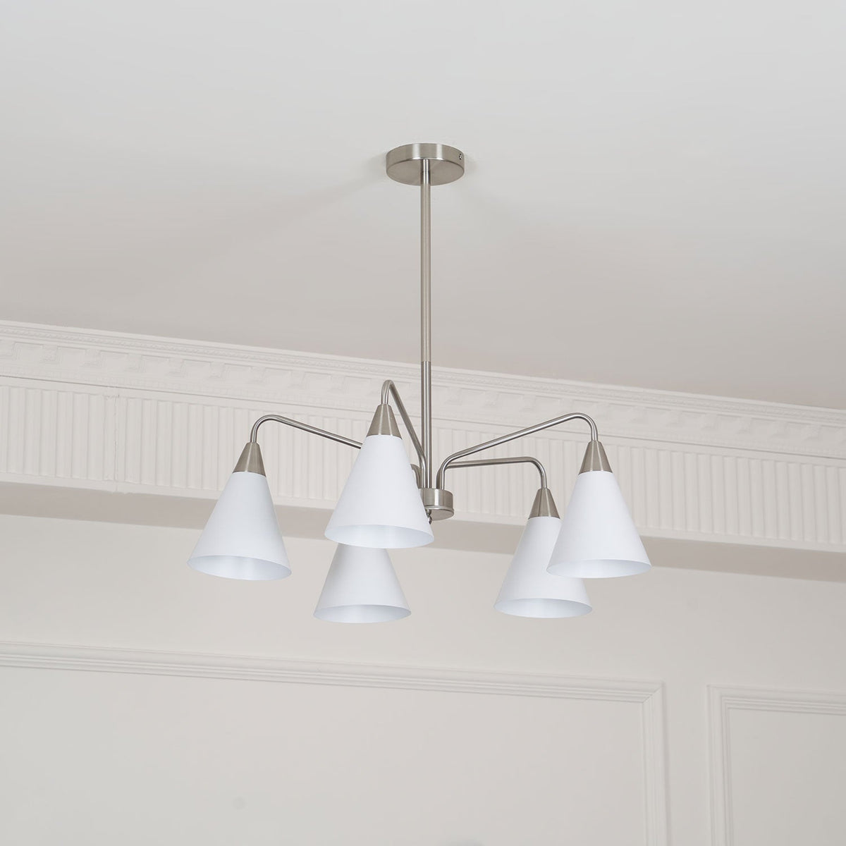 Cone Chandelier with Adjustable Brightness