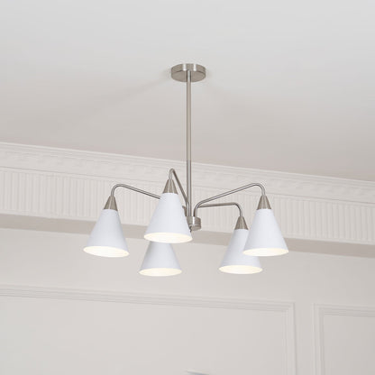 Cone Chandelier with Adjustable Brightness