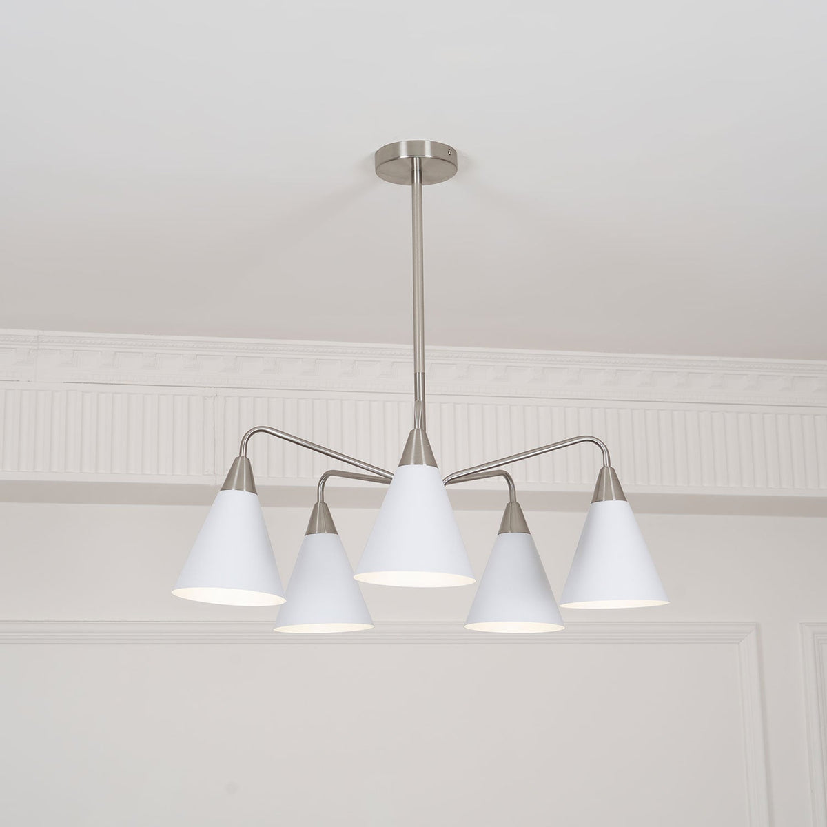 Cone Chandelier with Adjustable Brightness
