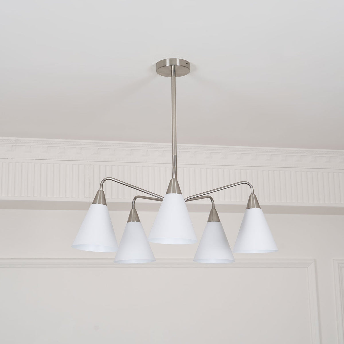 Cone Chandelier with Adjustable Brightness