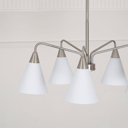 Cone Chandelier with Adjustable Brightness