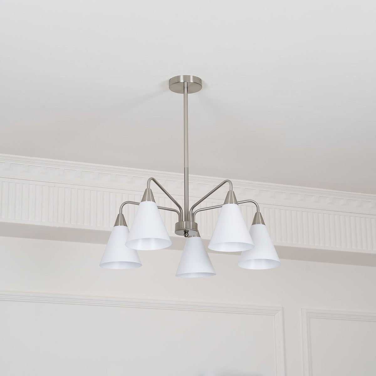 Cone Chandelier with Adjustable Brightness