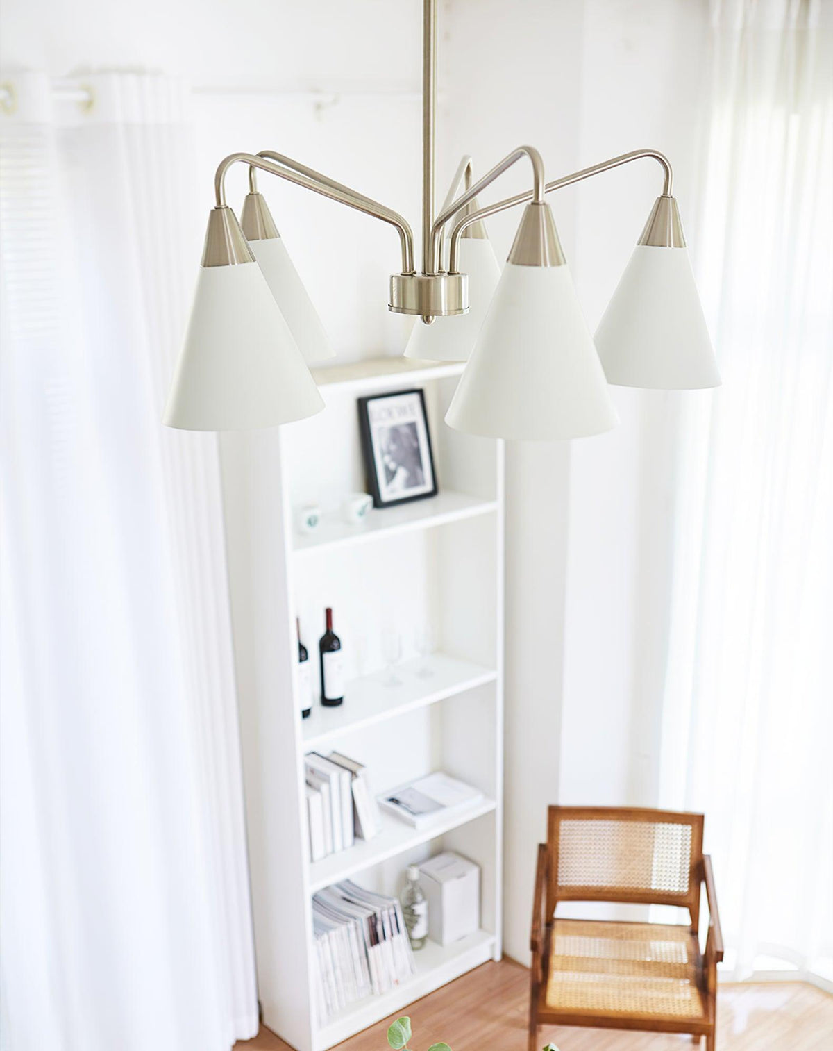 Cone Chandelier with Adjustable Brightness