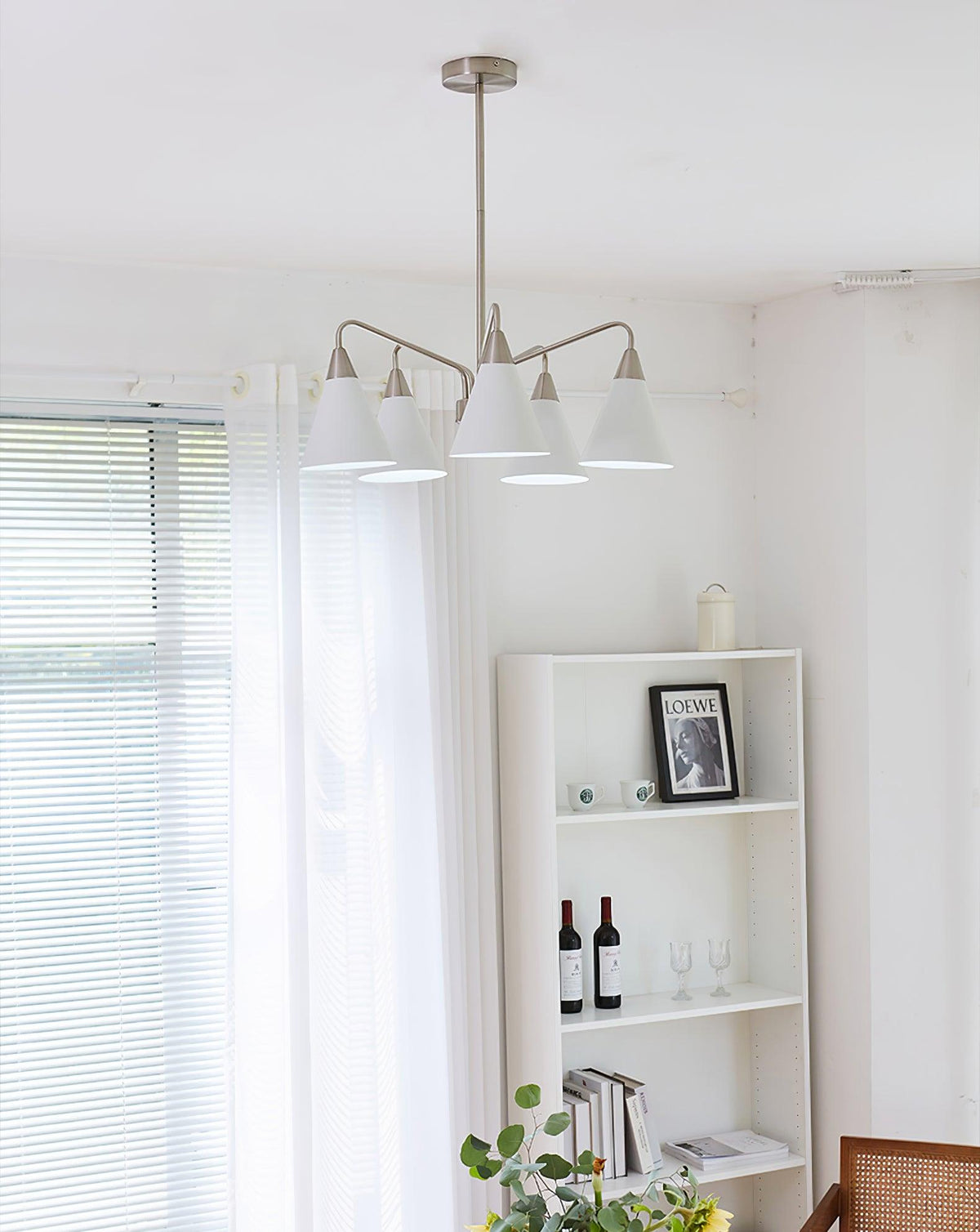 Cone Chandelier with Adjustable Brightness