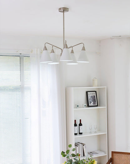 Cone Chandelier with Adjustable Brightness