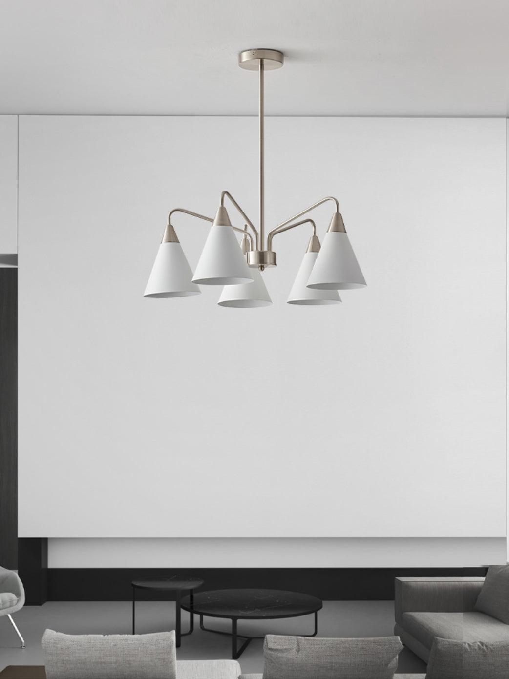 Cone Chandelier with Adjustable Brightness