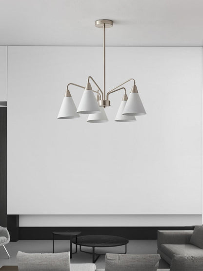 Cone Chandelier with Adjustable Brightness