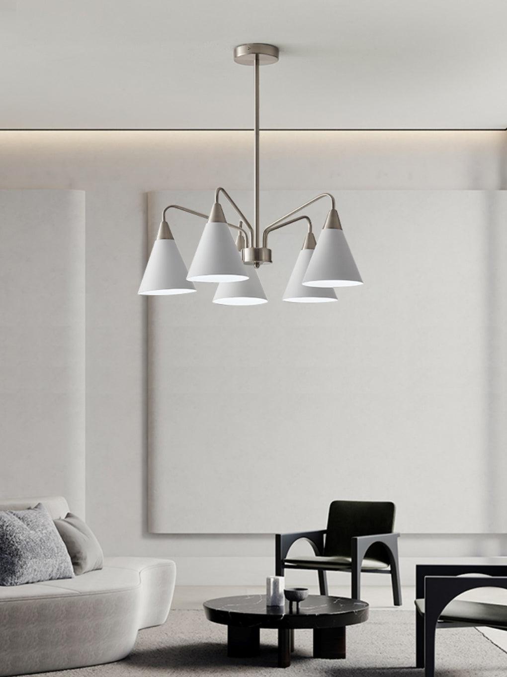 Cone Chandelier with Adjustable Brightness