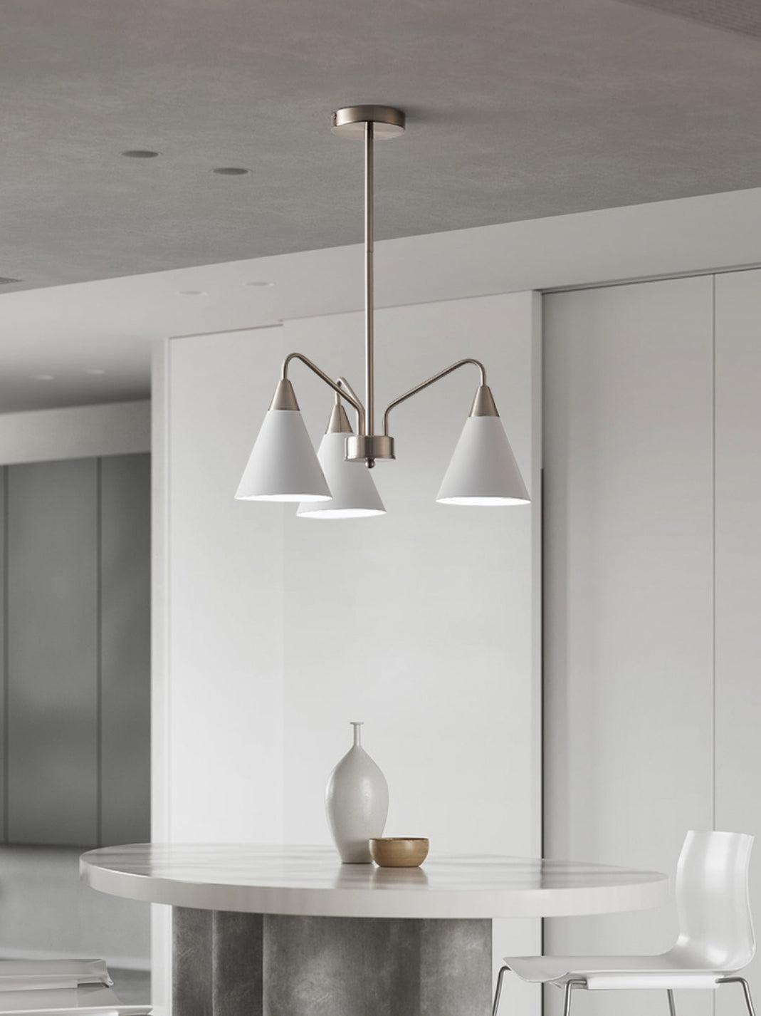 Cone Chandelier with Adjustable Brightness