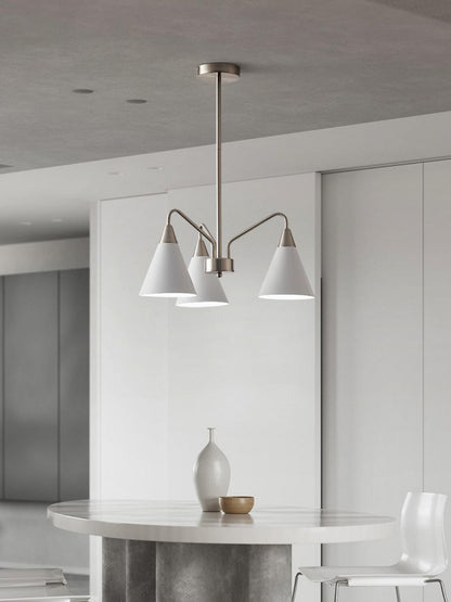 Cone Chandelier with Adjustable Brightness
