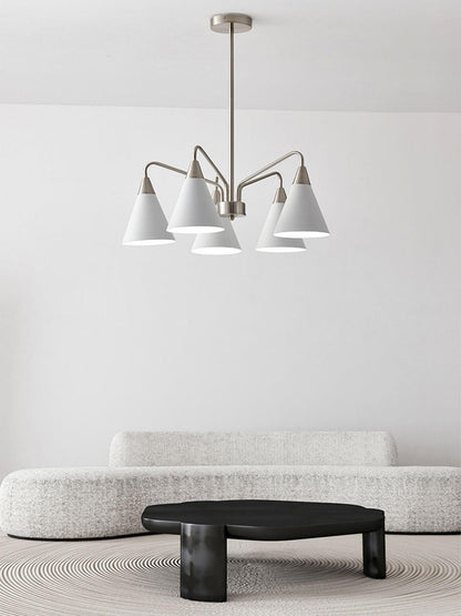 Cone Chandelier with Adjustable Brightness