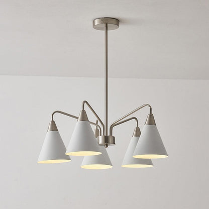 Cone Chandelier with Adjustable Brightness — side view