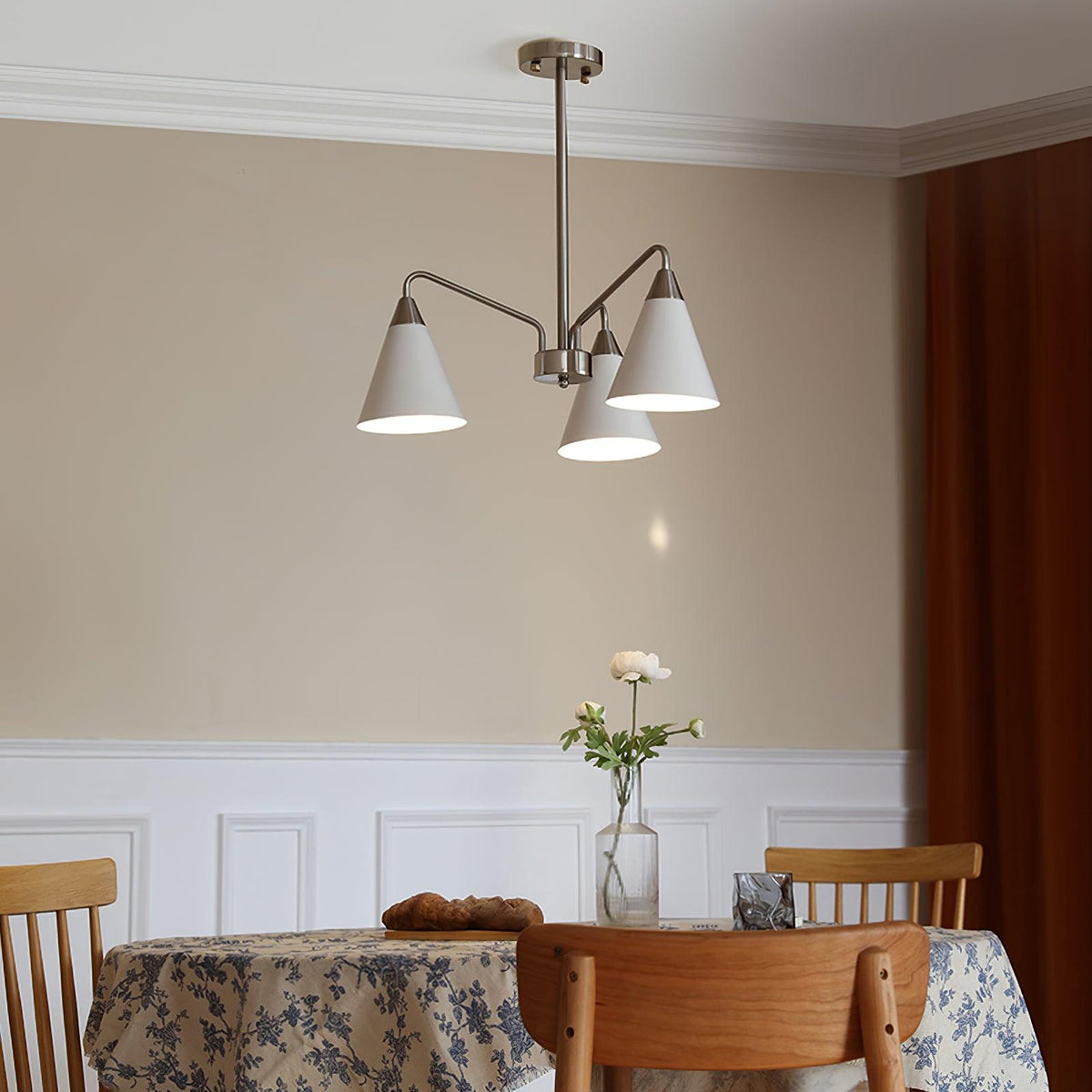 Cone Chandelier with Adjustable Brightness — alternate angle