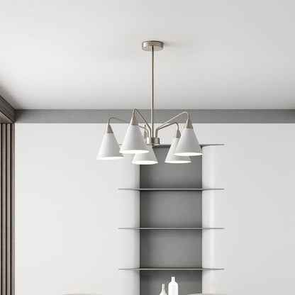 Cone Chandelier with Adjustable Brightness — front view