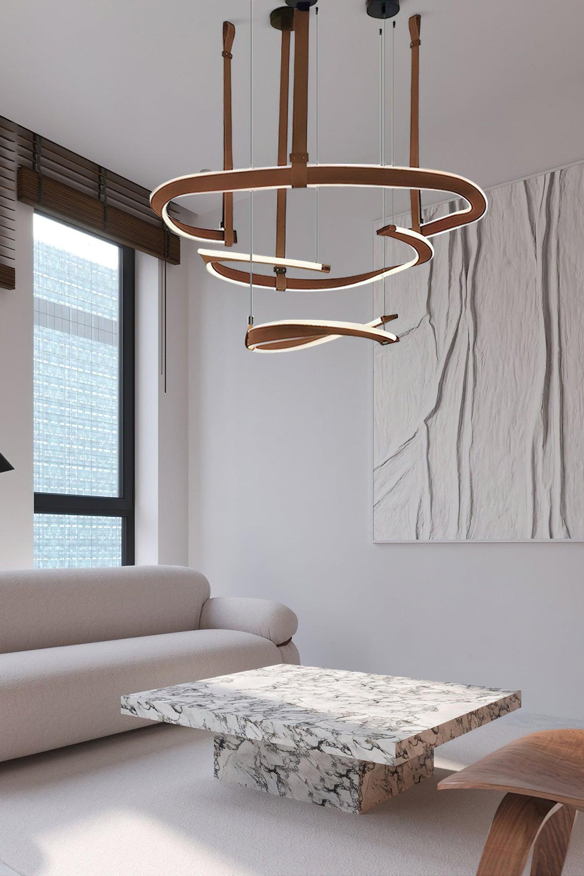 Modern Chandelier, Energy-Efficient LED