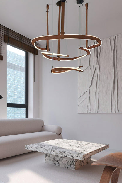 Modern Chandelier, Energy-Efficient LED