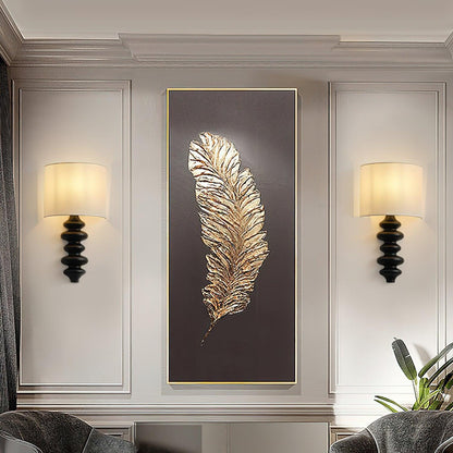 Fishbone Wall Sconce, Adjustable Light Direction — front view