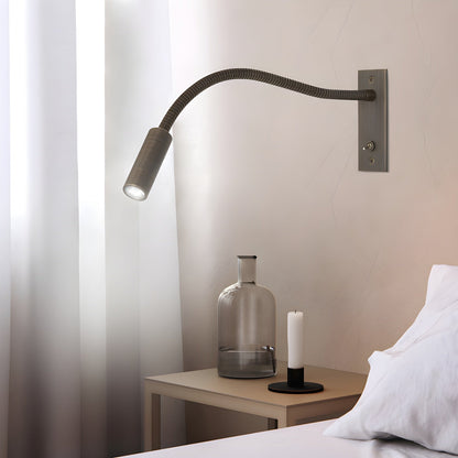 Flexible Gooseneck Wall Lamp with USB Charging — front view