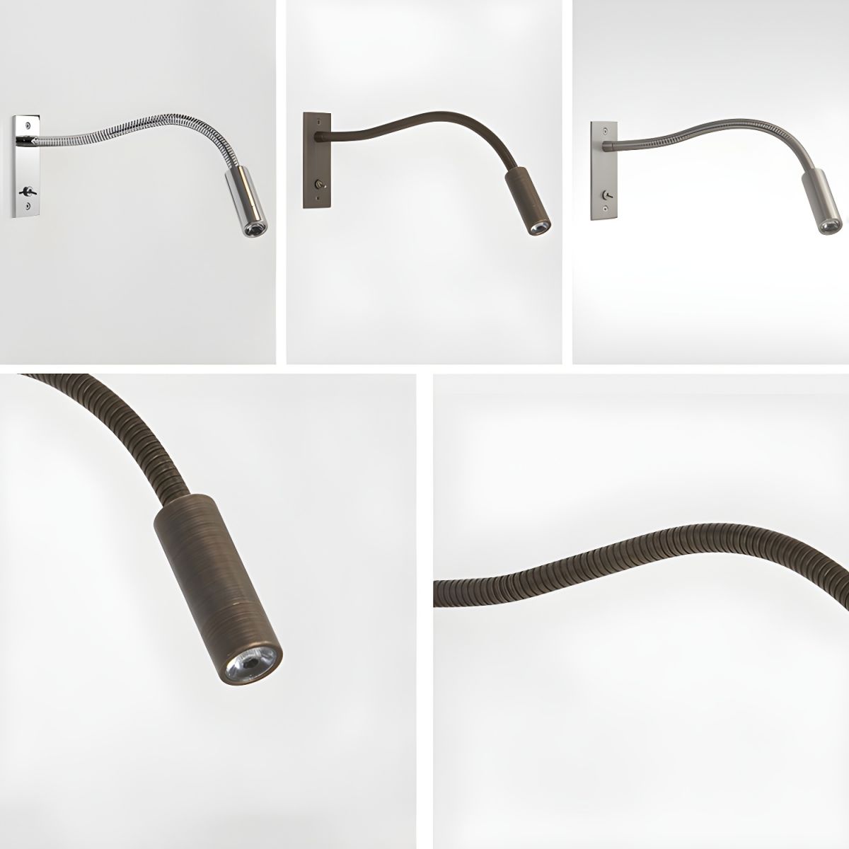 Flexible Gooseneck Wall Lamp with USB Charging